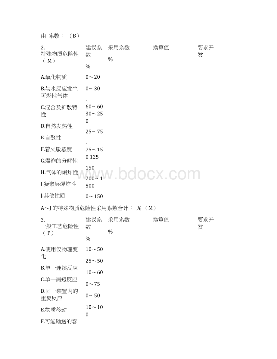 蒙德火灾爆炸毒性指标评价法专题学习手册Word格式.docx_第3页