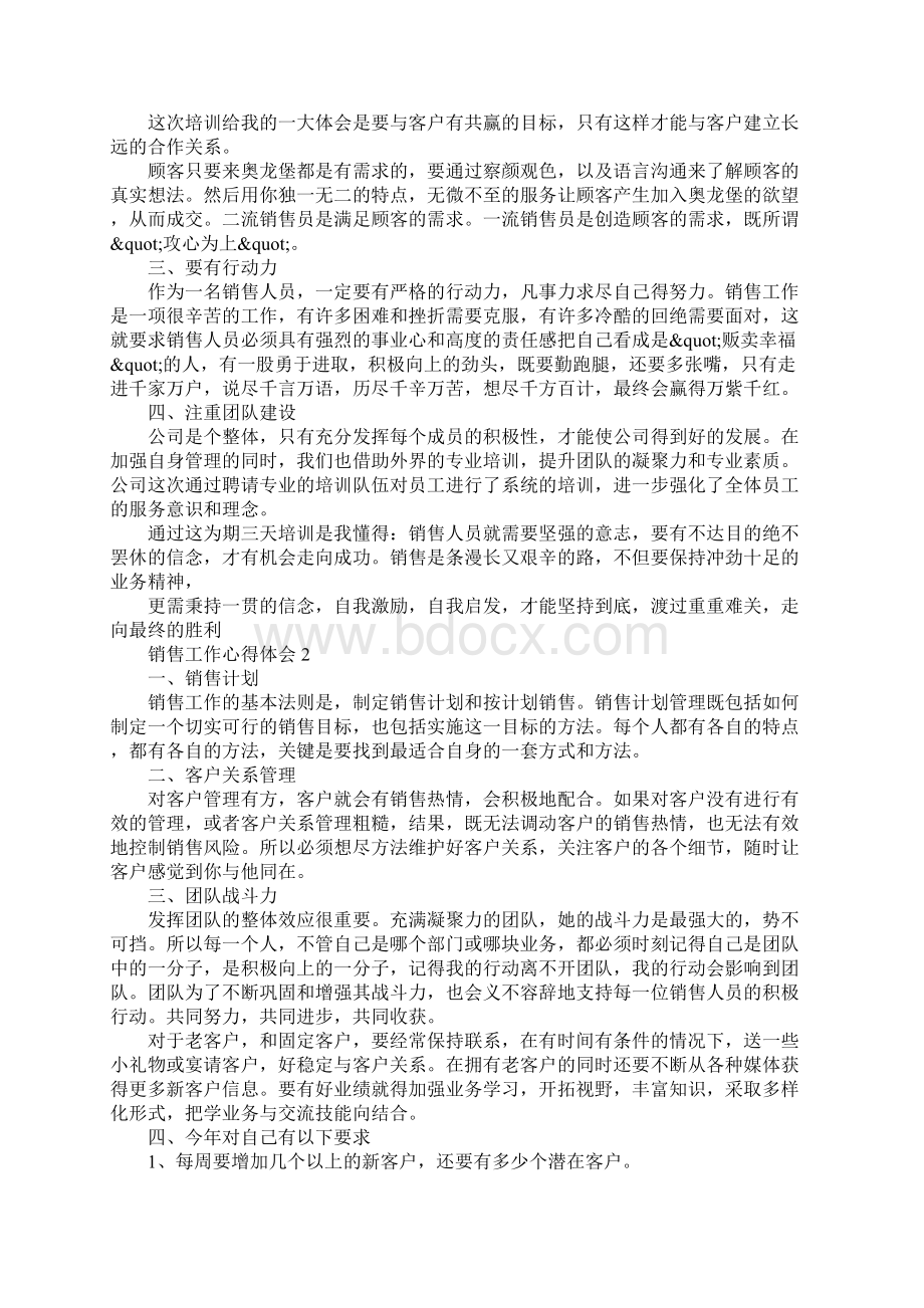 销售工作实践心得体会范文.docx_第2页