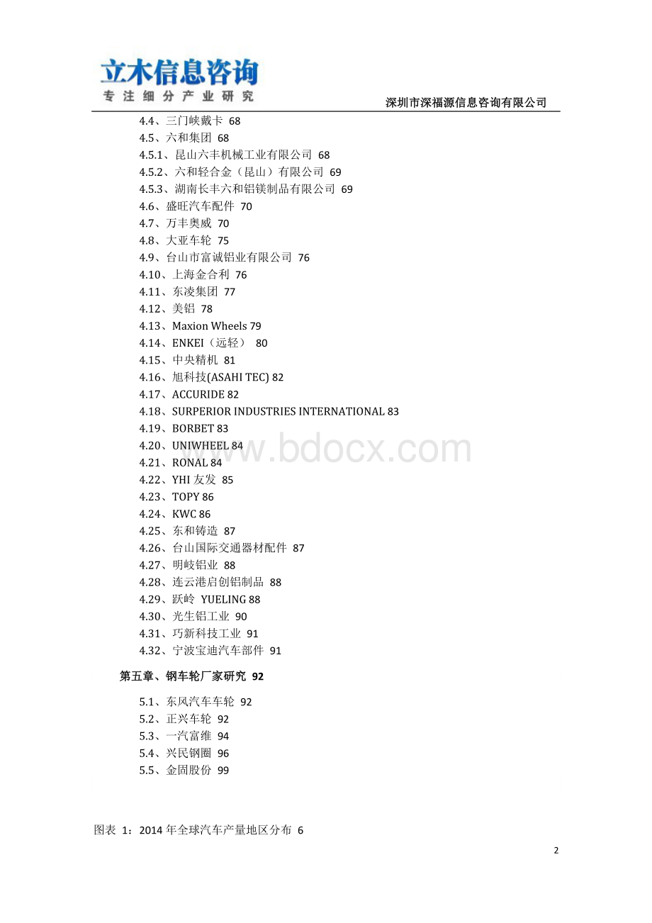 全球及中国汽车轮毂行业市场研究报告(2015版)Word格式.doc_第2页