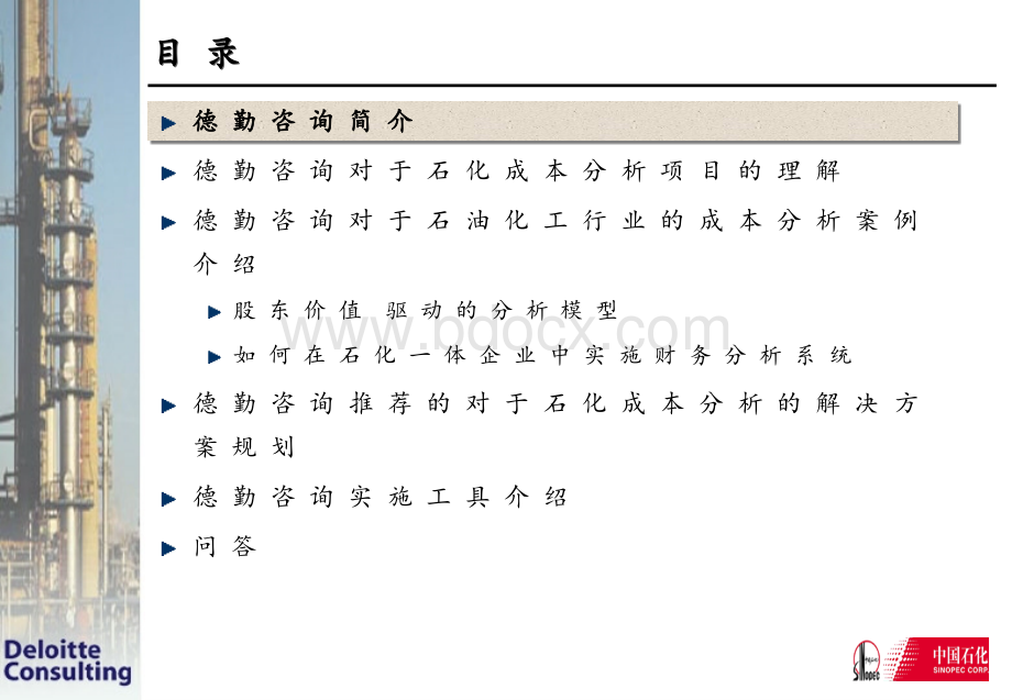 中石化财务成本分析项目方案(德勤)优质PPT.ppt_第2页