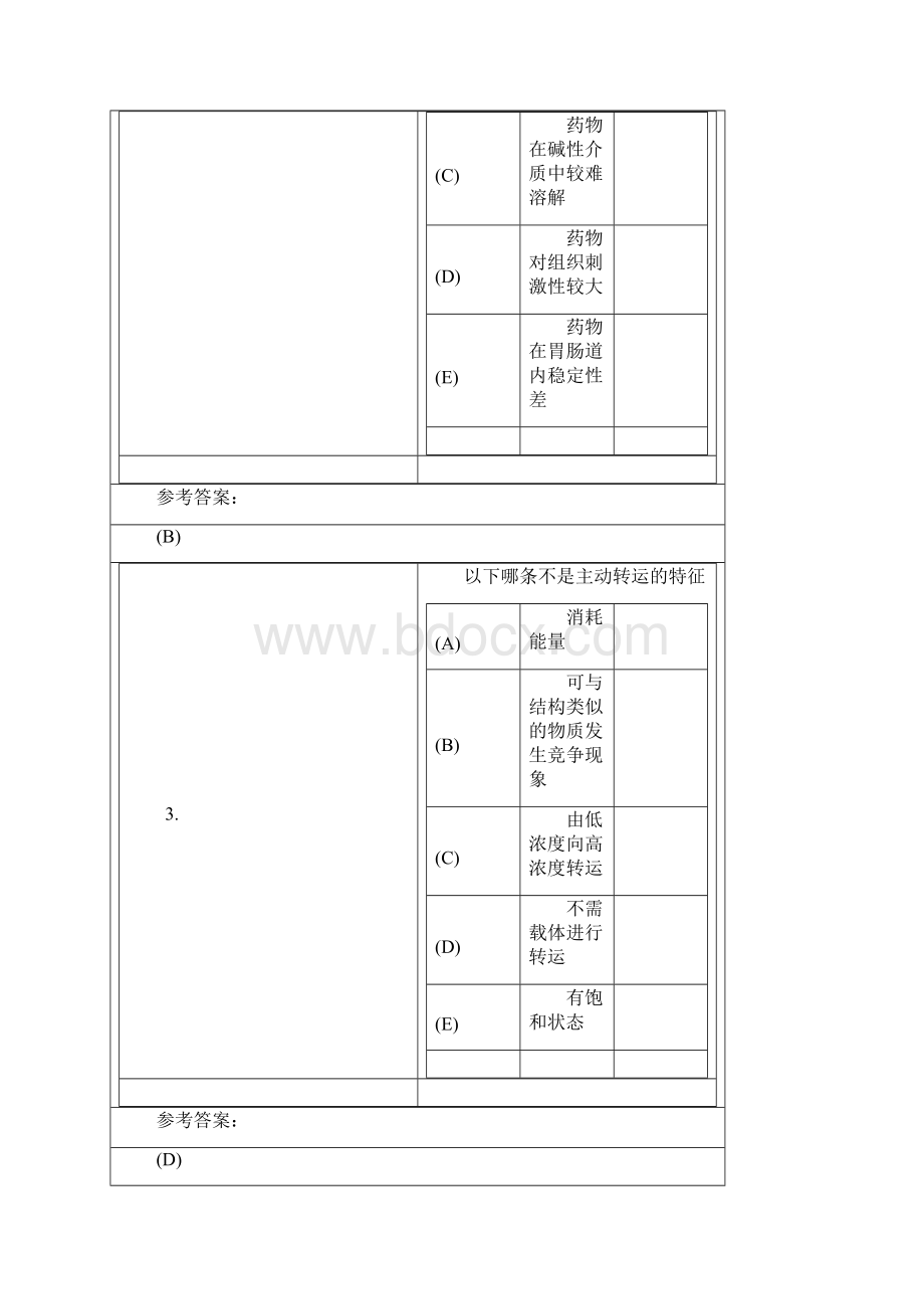 生物药剂与药物动力学在线练习Word格式.docx_第2页