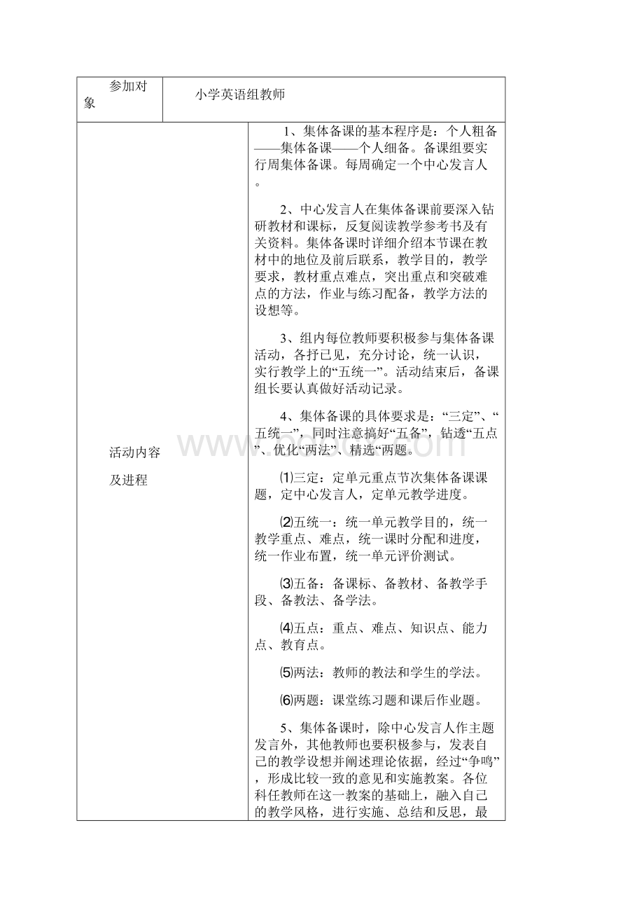 最新小学英语组组教研记录Word文档下载推荐.docx_第2页