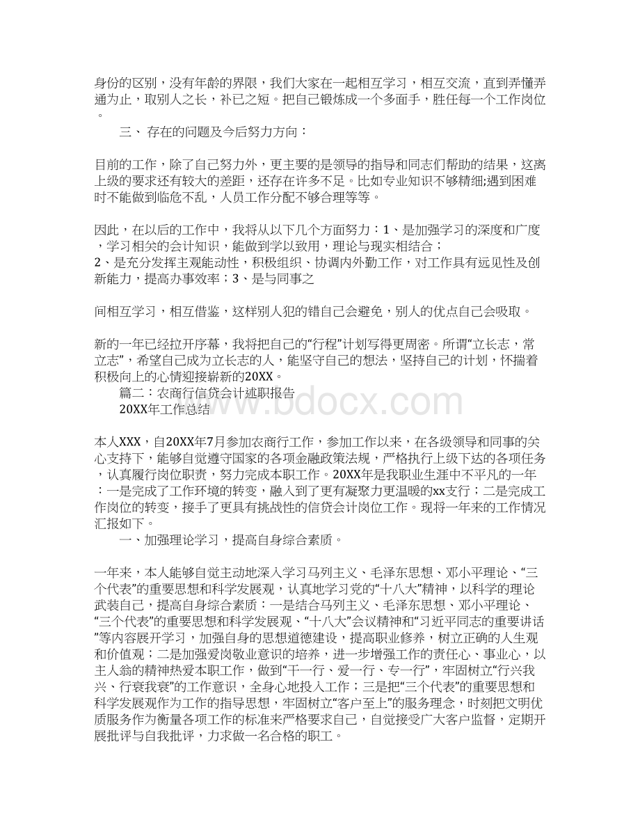 信贷会计工作总结.docx_第2页