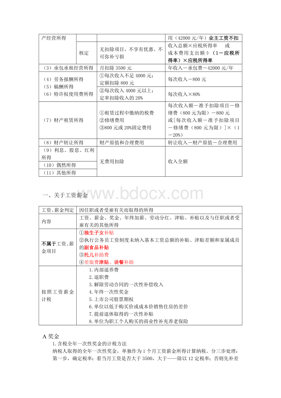 个人所得税总结笔记Word下载.doc_第2页