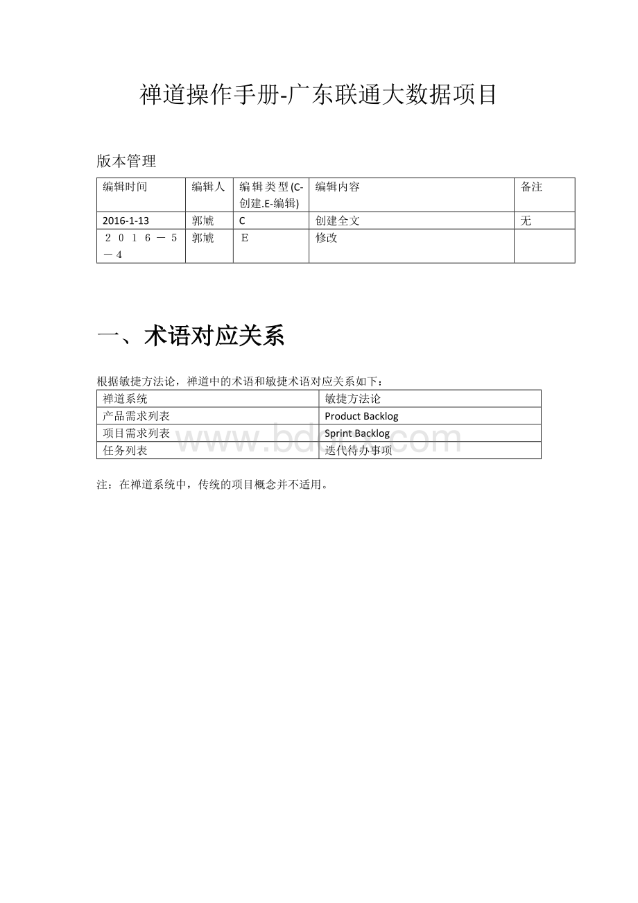 禅道操作手册Word文档下载推荐.docx