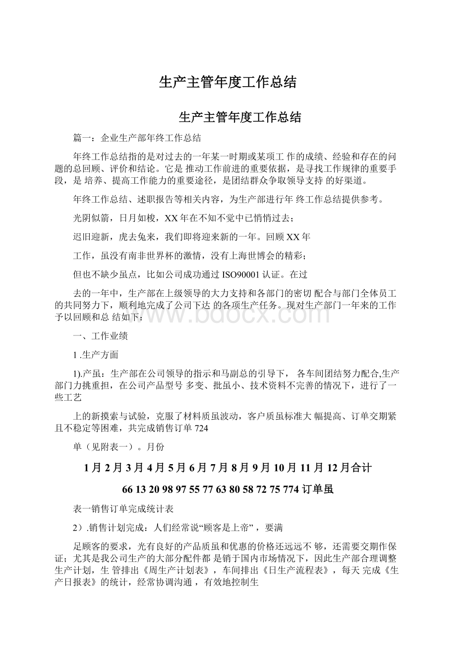 生产主管年度工作总结Word文档格式.docx