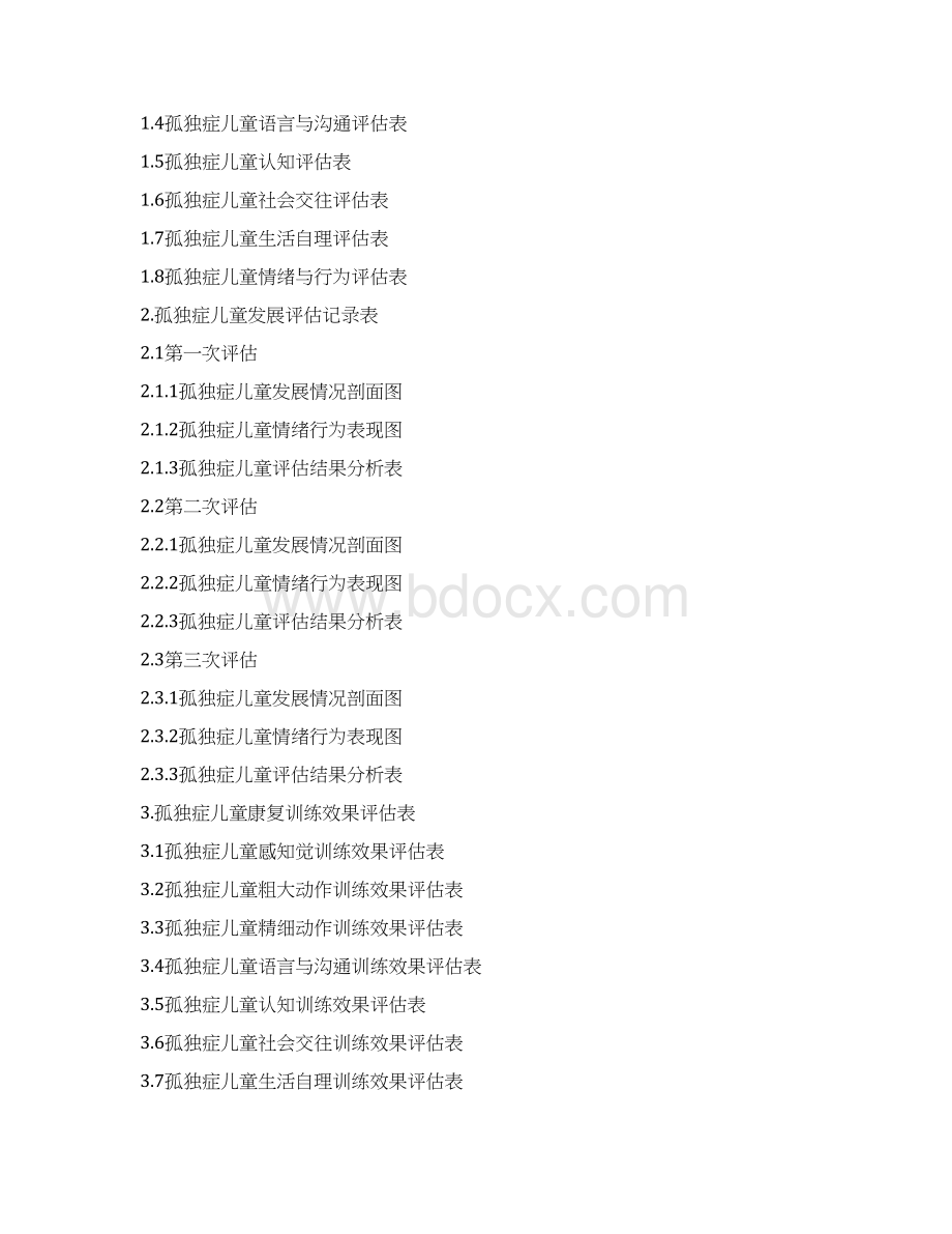 孤独症儿童发展评估评估表Word下载.docx_第2页