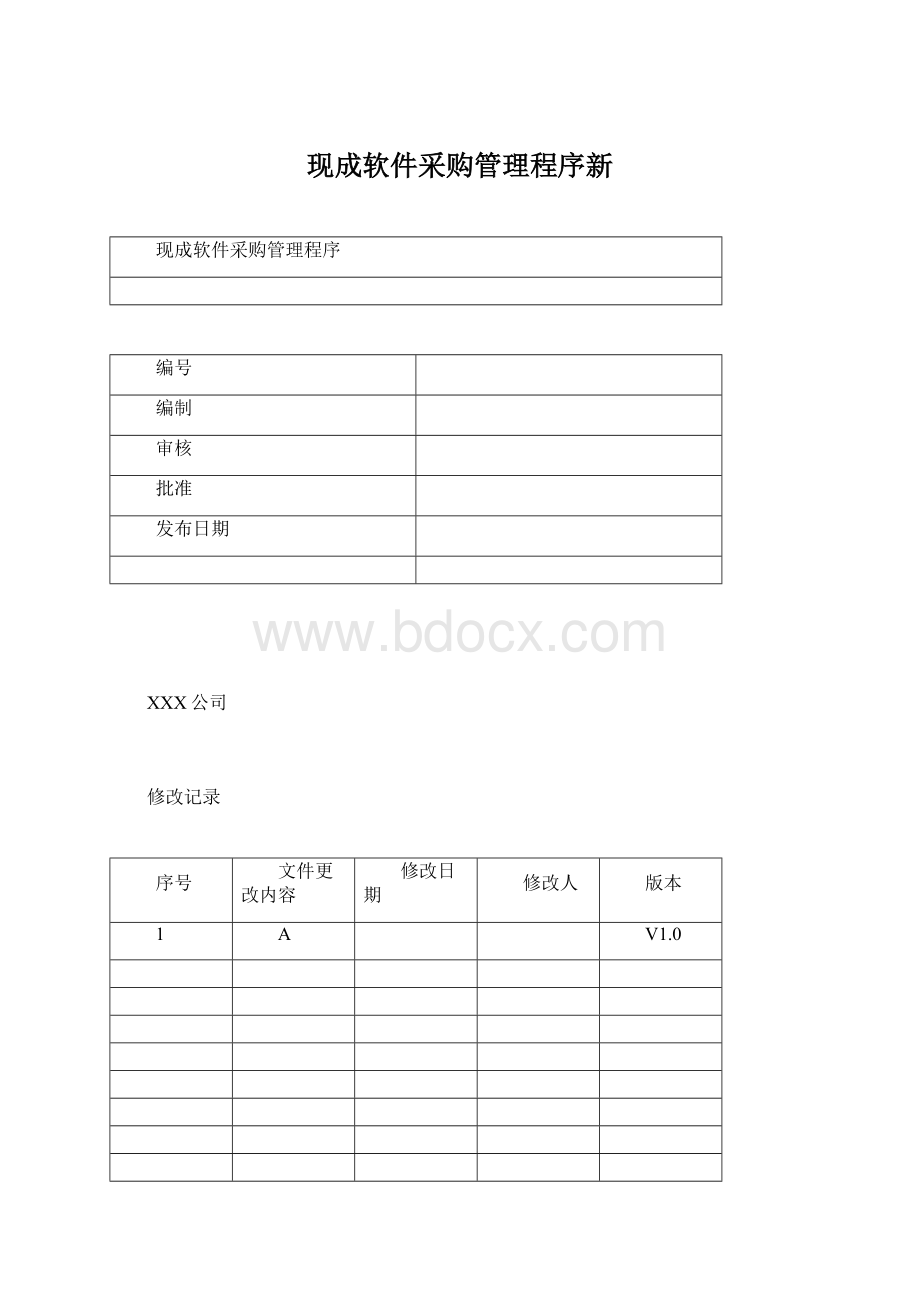 现成软件采购管理程序新.docx