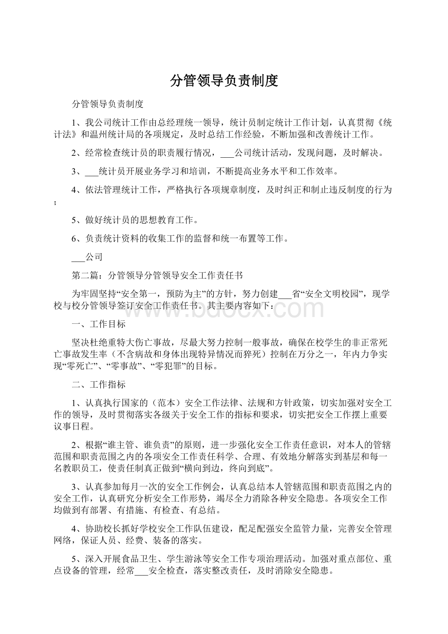 分管领导负责制度Word文档下载推荐.docx