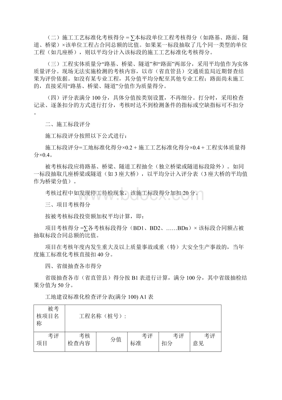 普通国省干线公路施工标准化考核用表.docx_第2页