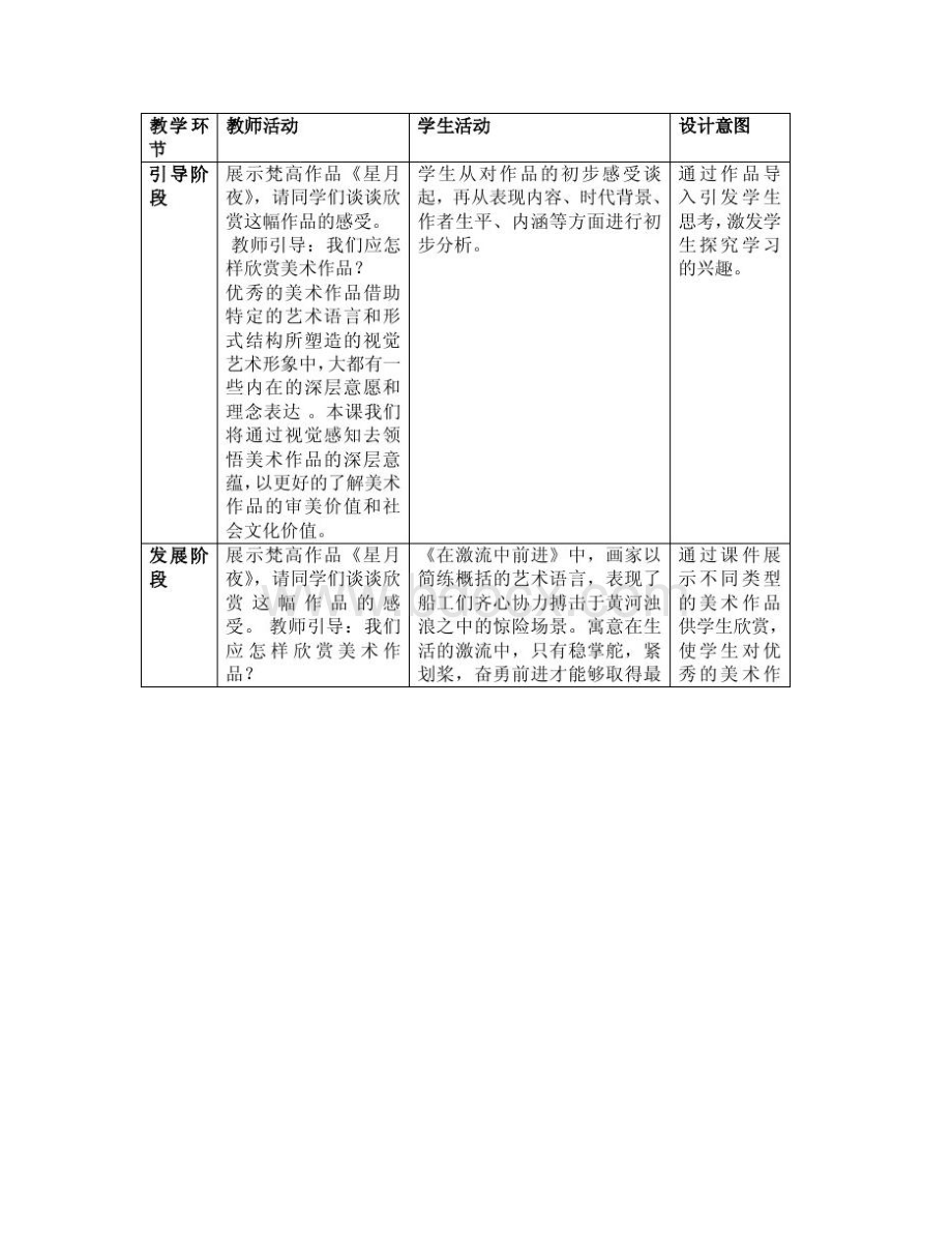 完整word版新人教版八年级下册美术教案Word文档格式.docx_第2页