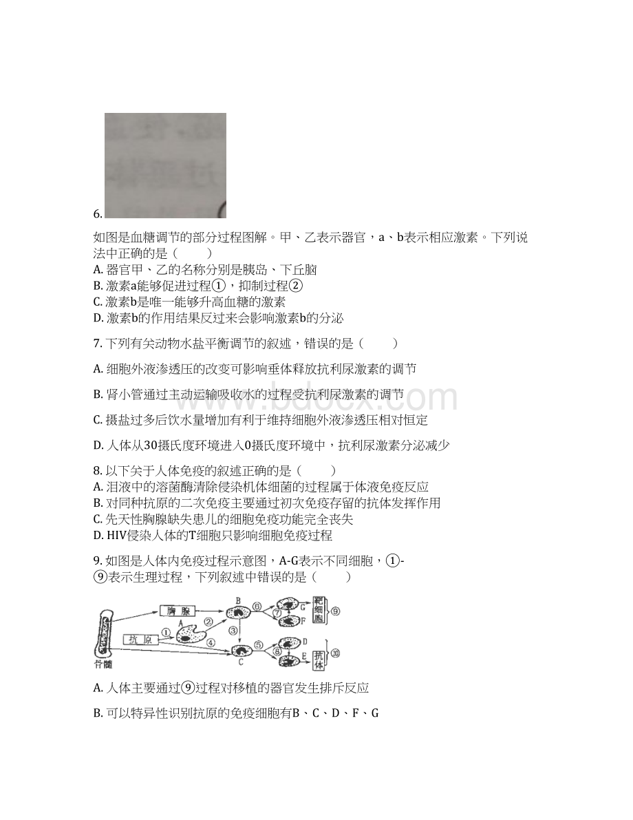 云南省曲靖市学年高二生物下册期中考试题.docx_第3页