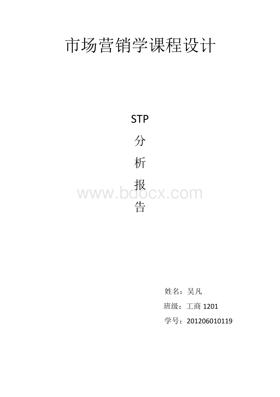 STP分析报告Word下载.docx