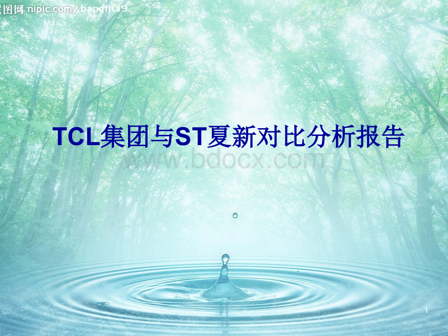 TCL集团与ST夏新公司对比分析报告PPT文件格式下载.ppt