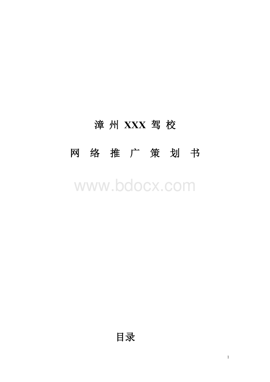 驾校网络市场策划书文档格式.doc