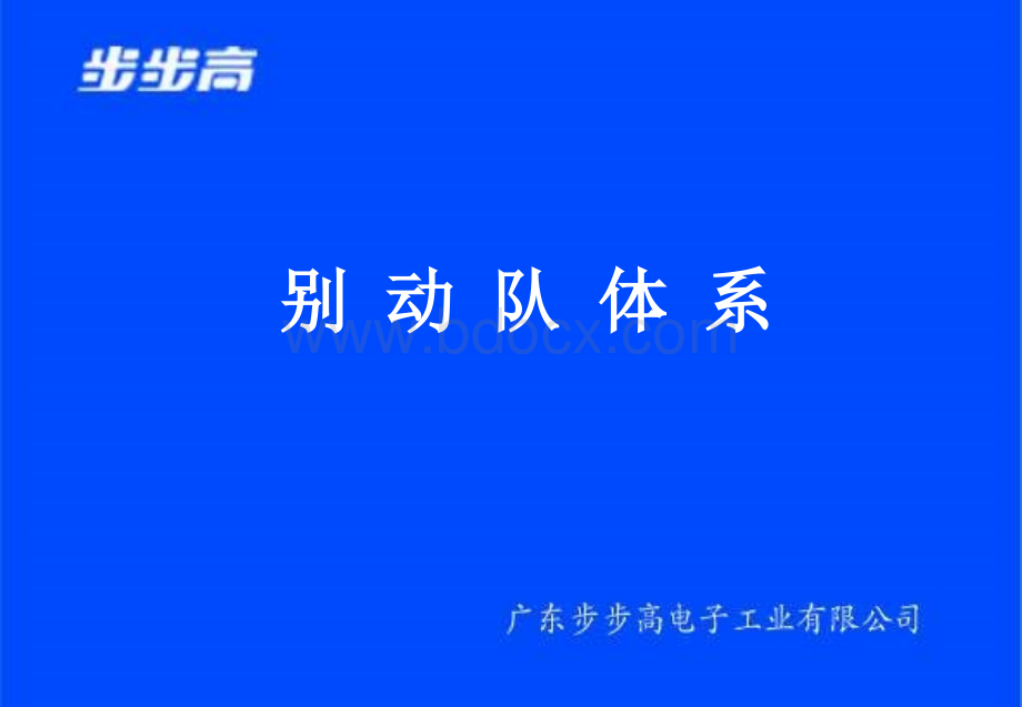 别动队体系组成.ppt