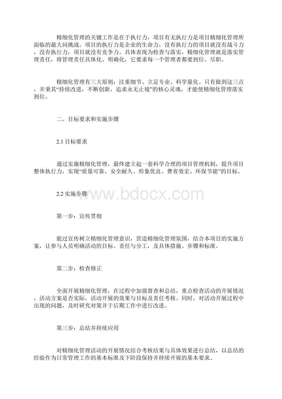 策划方案精细化管理实施方案Word文档格式.docx_第2页