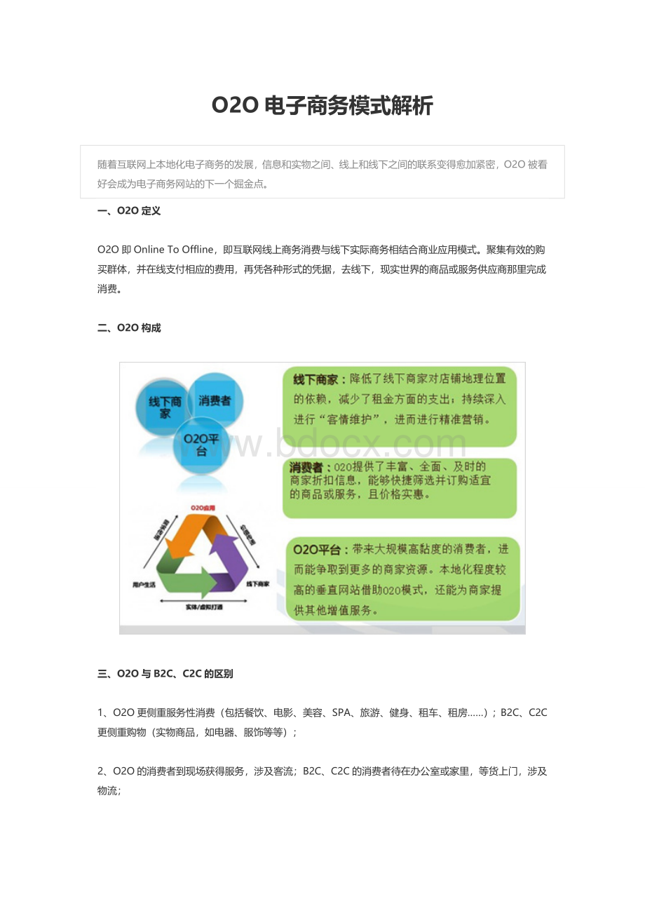 O2O电子商务模式解析.doc