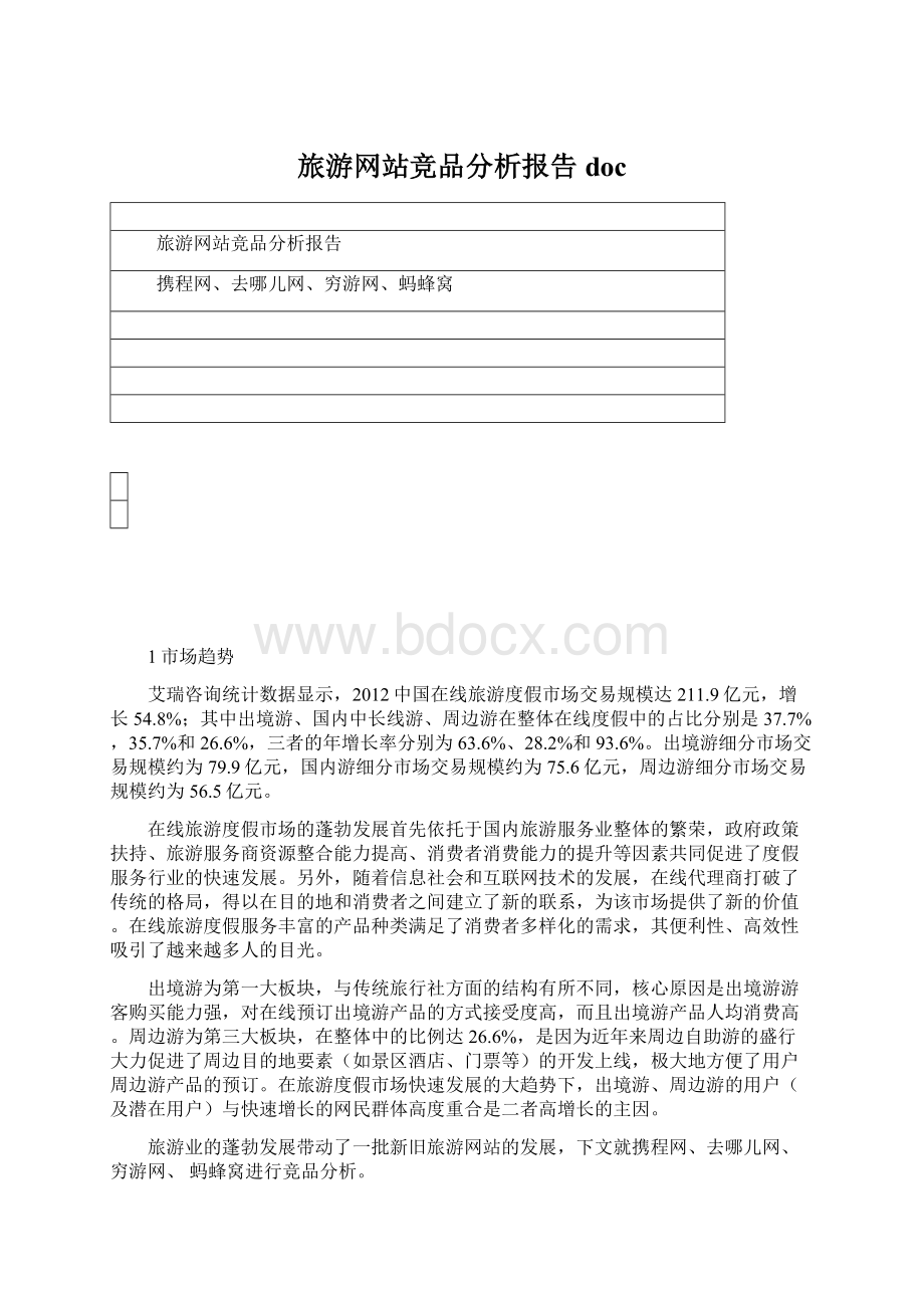 旅游网站竞品分析报告doc.docx