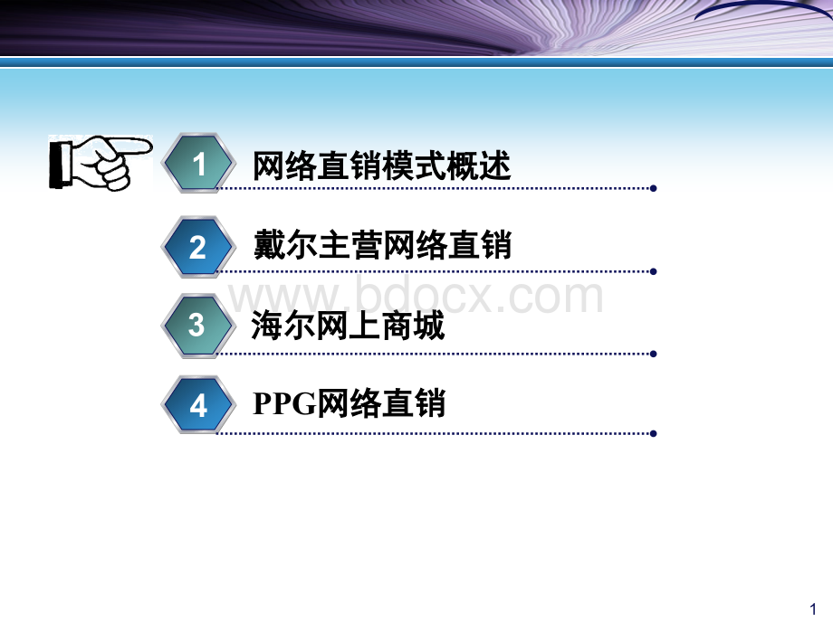 网络直销模式案例分析海尔商城戴尔直销PPG.ppt