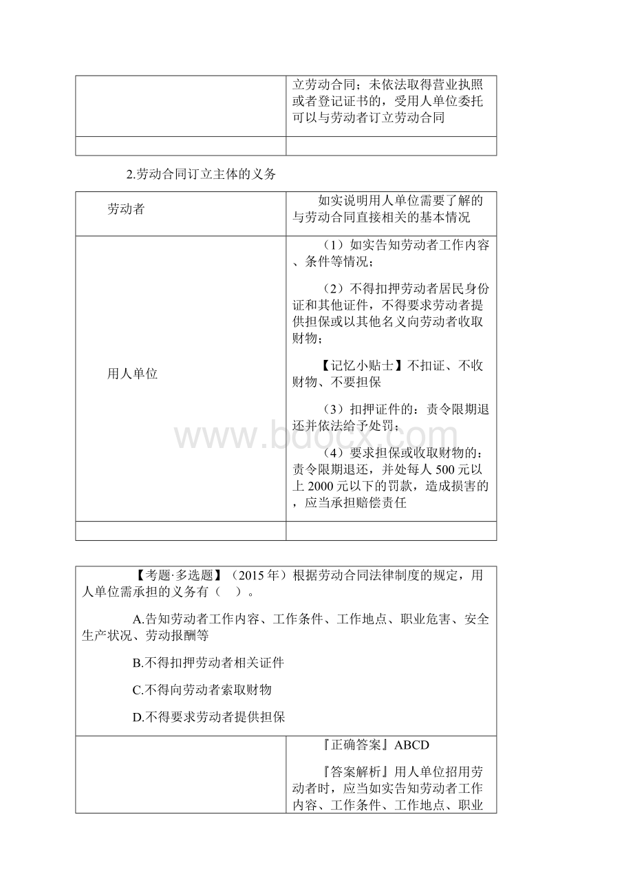 初级会计资格考试辅导《经济法基础》第八章知识点解析及真题巩固Word下载.docx_第3页