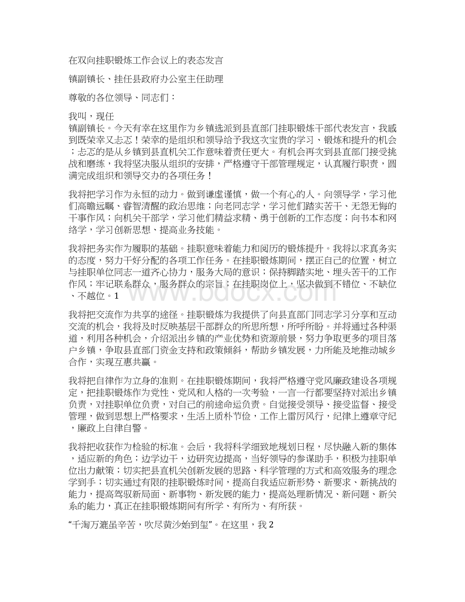 干部表态发言多篇.docx_第3页