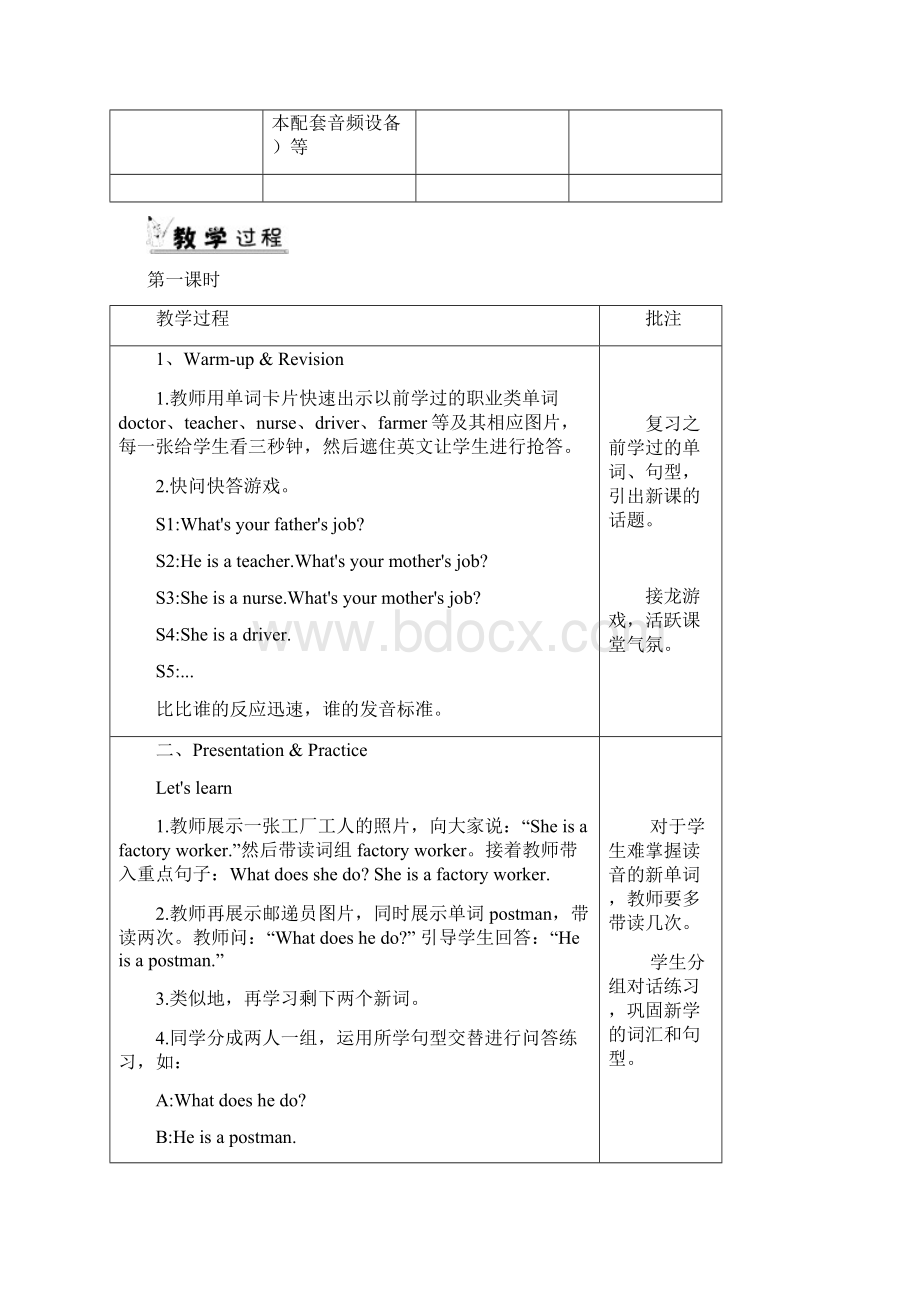 人教pep版六年级英语上册Unit 5 单元教案 1Word文件下载.docx_第2页