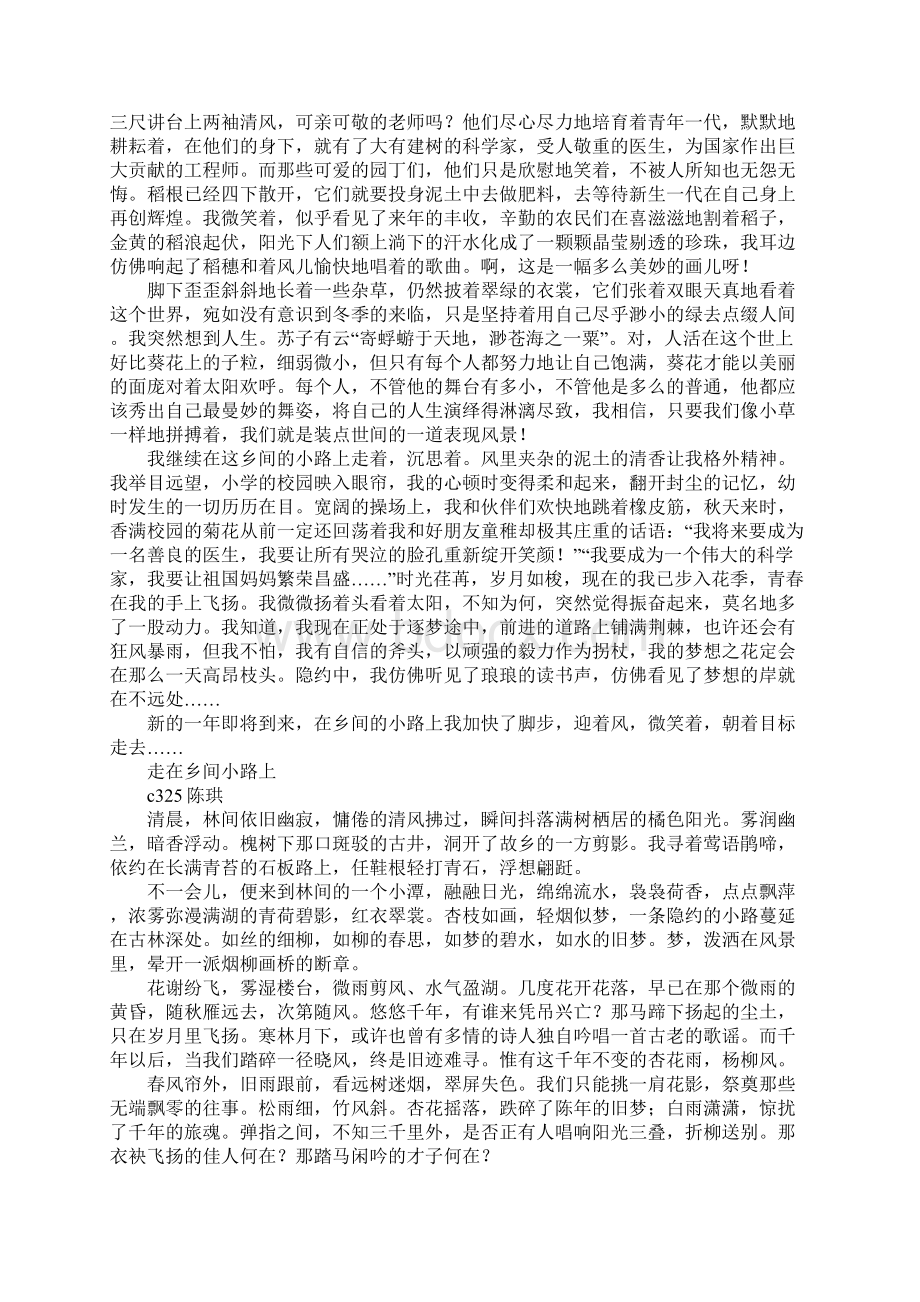 XX年元旦作文比赛一等奖作文选Word文件下载.docx_第2页