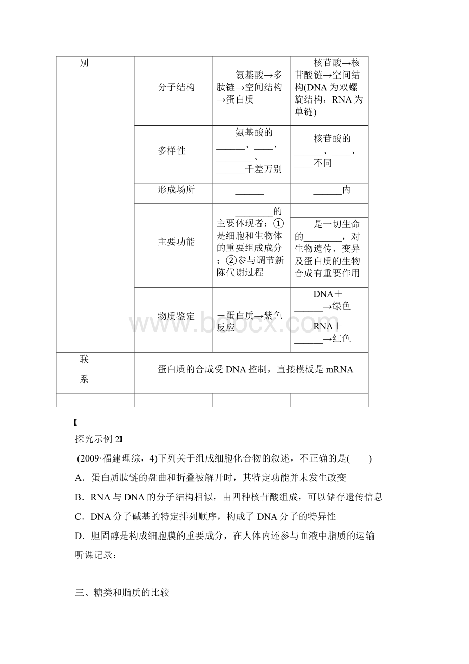 细胞的基本结构和物质运输功能Word格式文档下载.docx_第3页