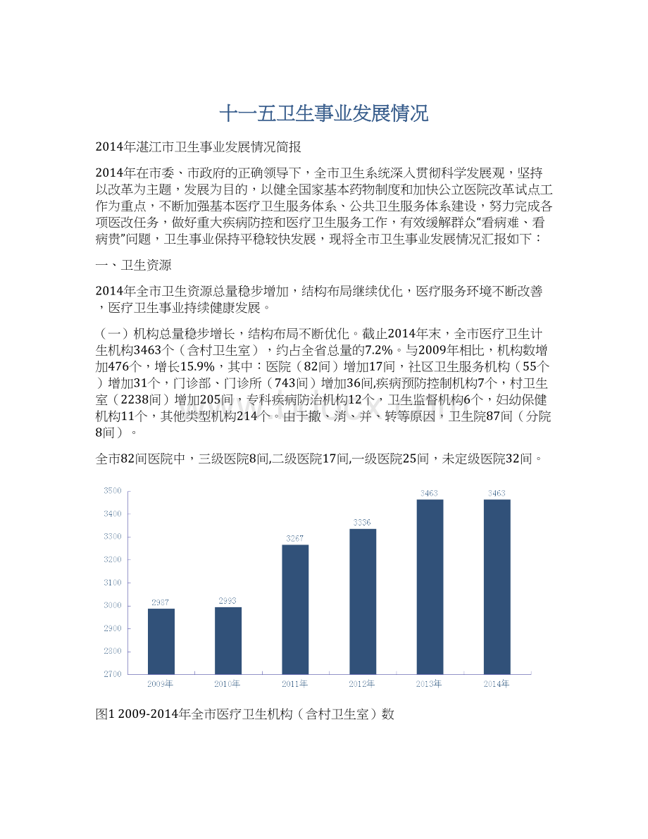 十一五卫生事业发展情况.docx_第1页