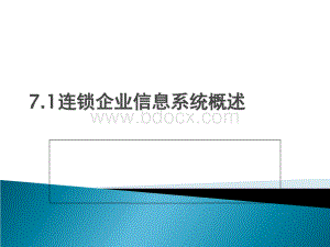 连锁企业信息系统概述PPT课件下载推荐.ppt