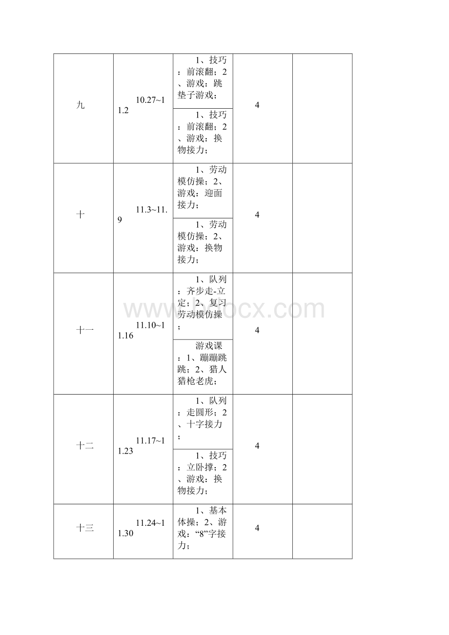 完整打印版小学一年级上册体育教案2.docx_第3页