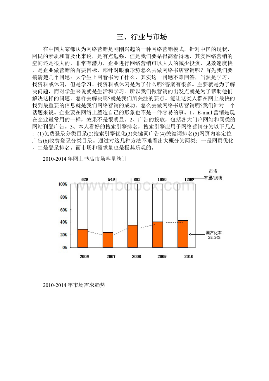 精品推荐最新大学生创业计划书 大学生微信书城创业项目计划书Word文档格式.docx_第3页