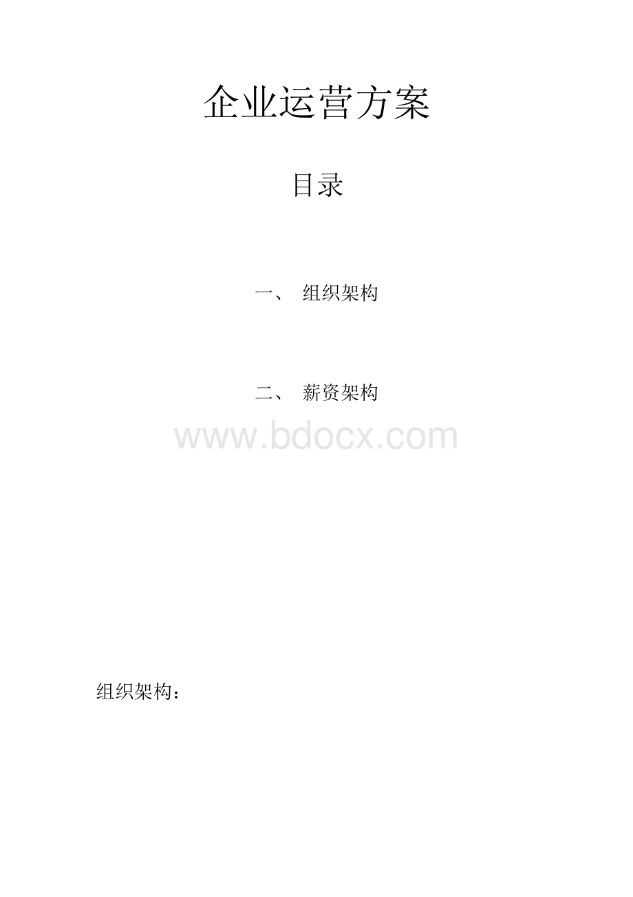 企业运营方案Word文件下载.doc