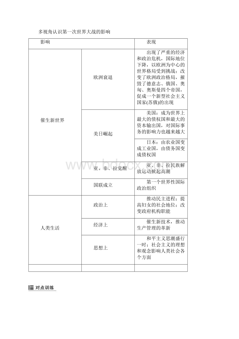 版高考历史浙江选考二轮专题复习板块三 现代的世界和中国 专题19 含答案.docx_第3页