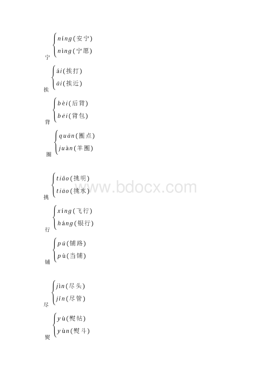 部编版语文三年级上册易错字多音字形近字等知识点汇总Word文档格式.docx_第3页