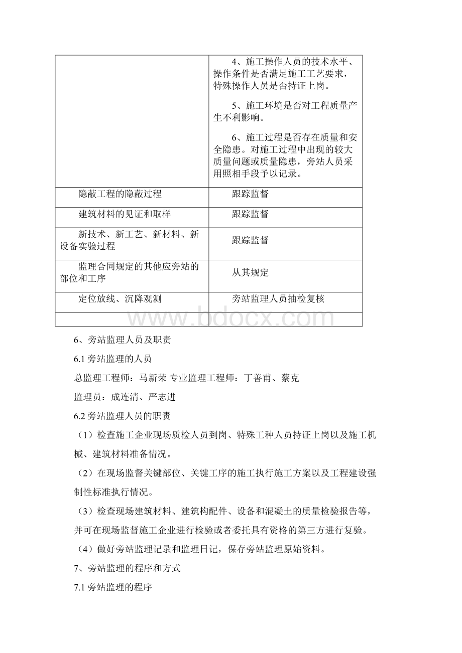 旁站责任监察方案计划资料整理范文示范Word格式文档下载.docx_第3页