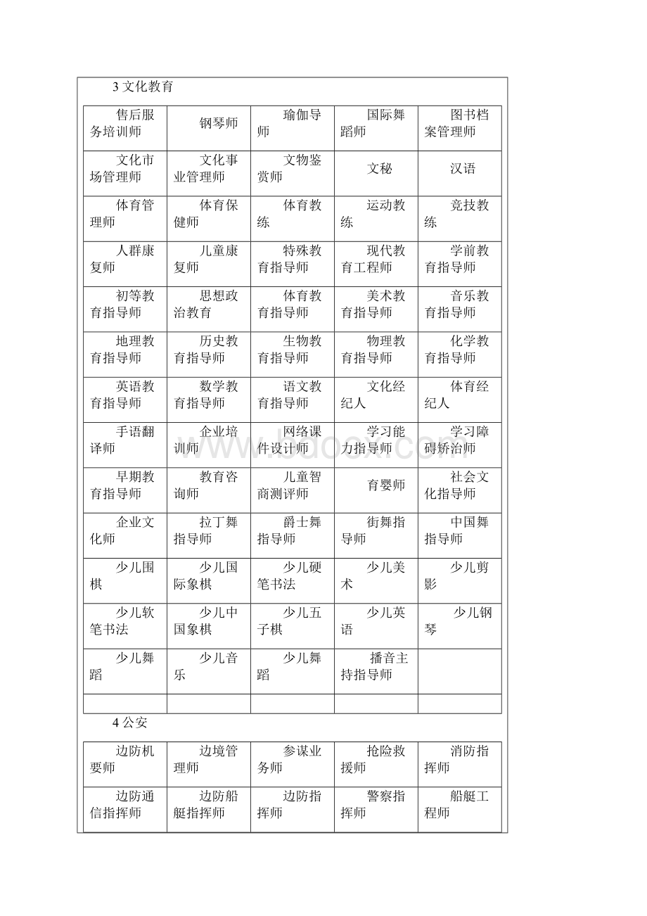 职业技能考试汇总一览表Word格式文档下载.docx_第2页