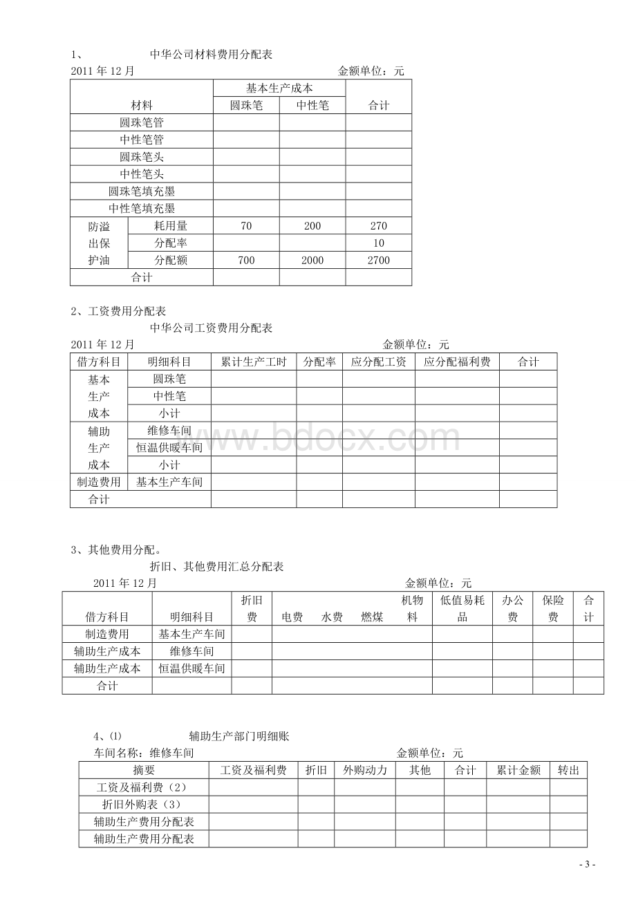 《成本会计》成本计算方法-品种法Word文件下载.doc_第3页