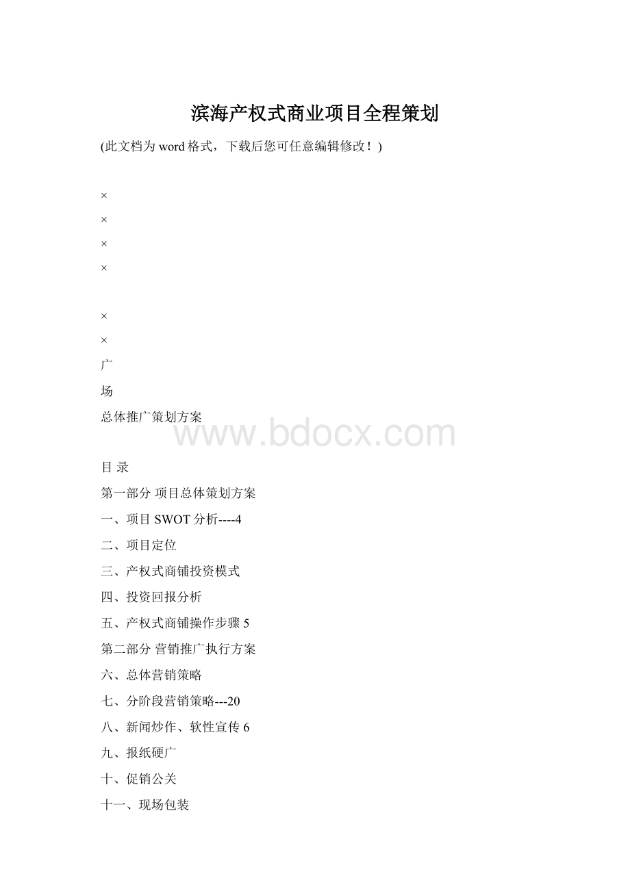 滨海产权式商业项目全程策划Word文档下载推荐.docx_第1页