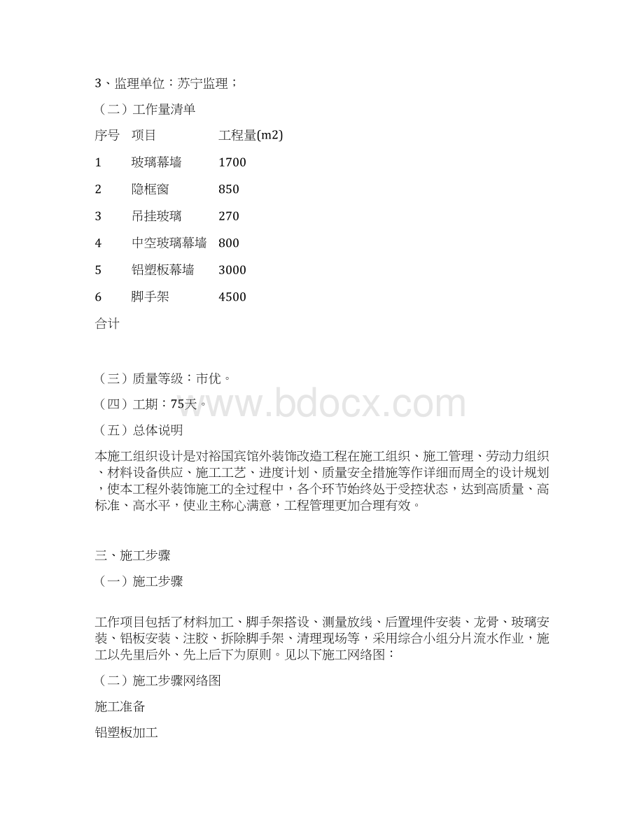 裕国宾馆外装饰改造工程施工设计.docx_第2页