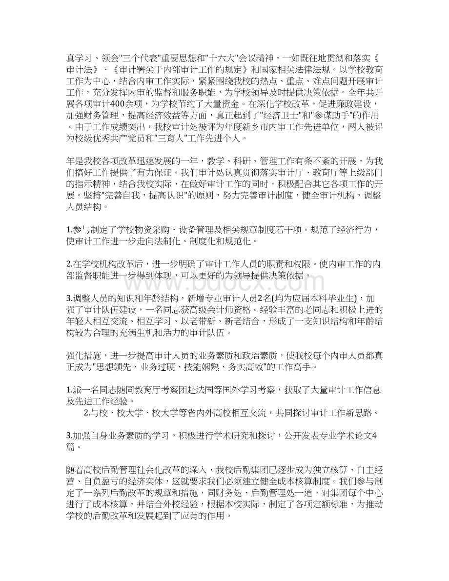 学校审计工作计划Word文档格式.docx_第2页