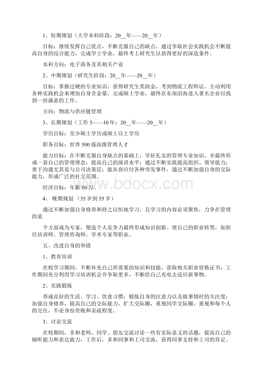 电子商务职业规划字.docx_第2页