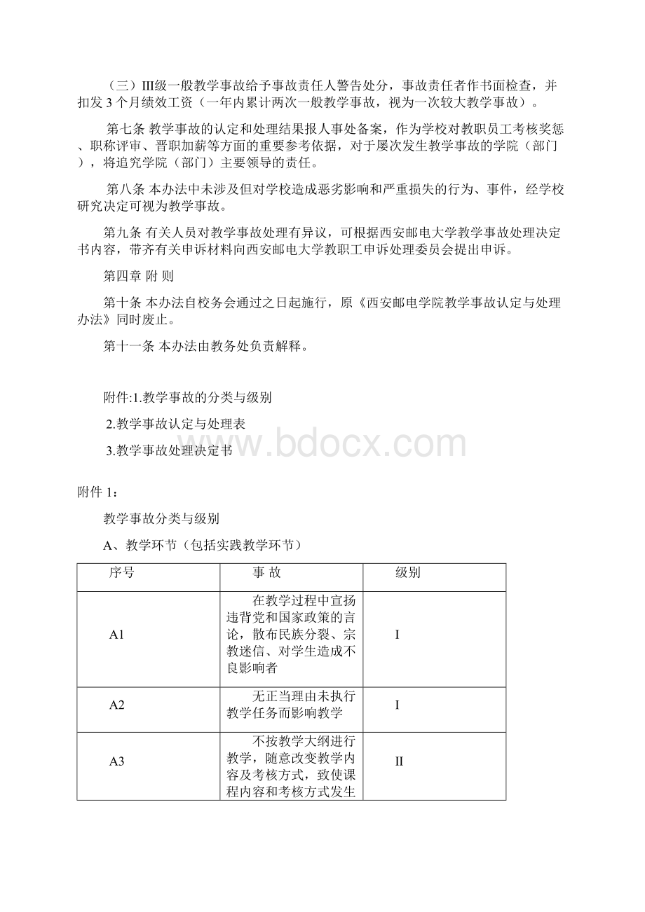 西安邮电大学教学事故认定与处理办法西安邮电大学教务处.docx_第2页