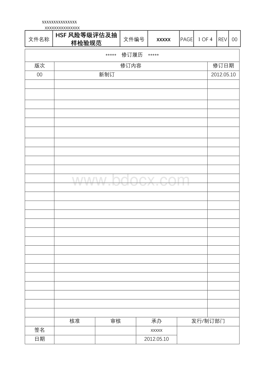 HSF物料风险等级评估及抽样检验规范Word下载.doc_第1页