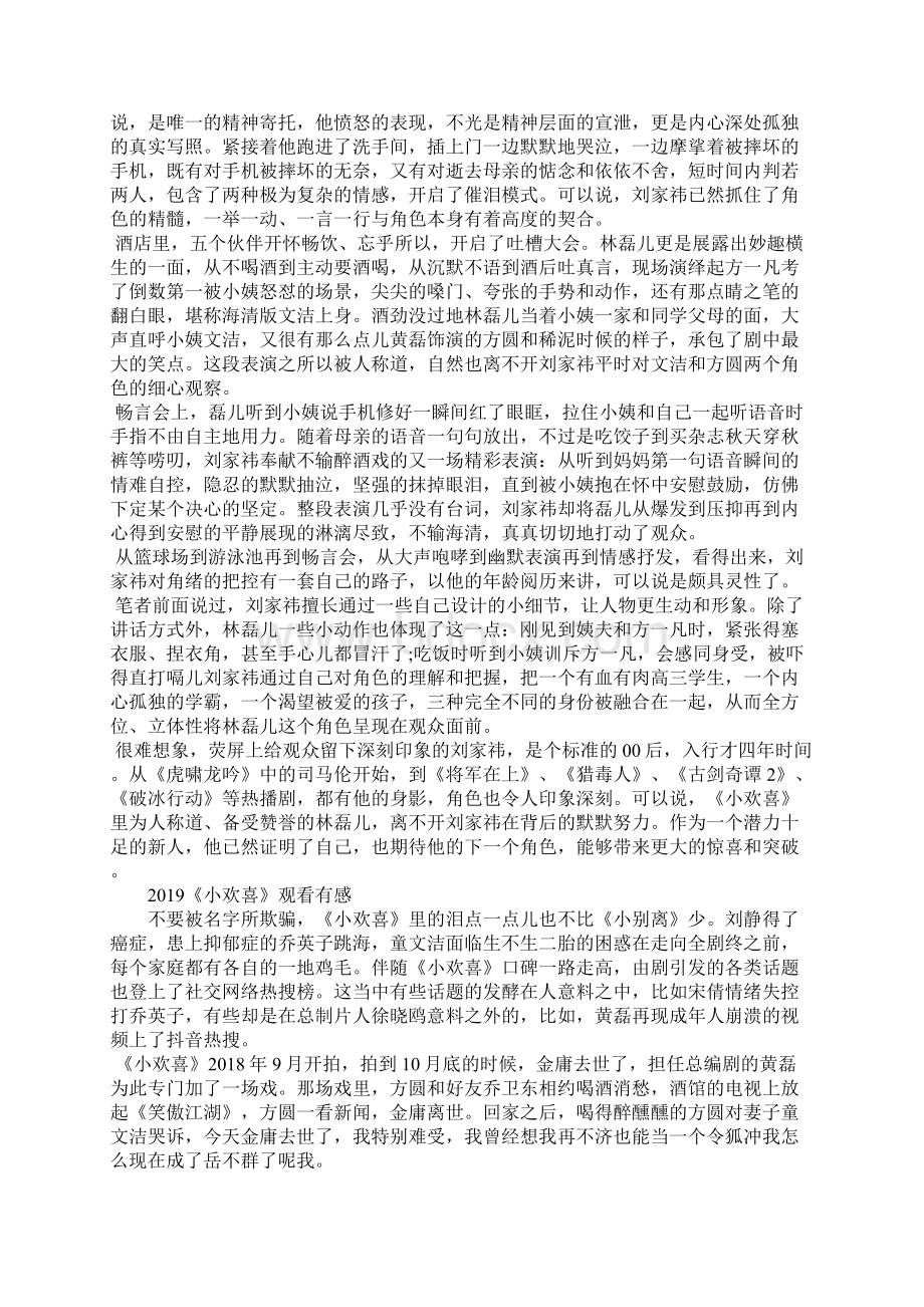 热播剧《小欢喜》大结局观后感剧评看小欢喜大结局有感.docx_第3页