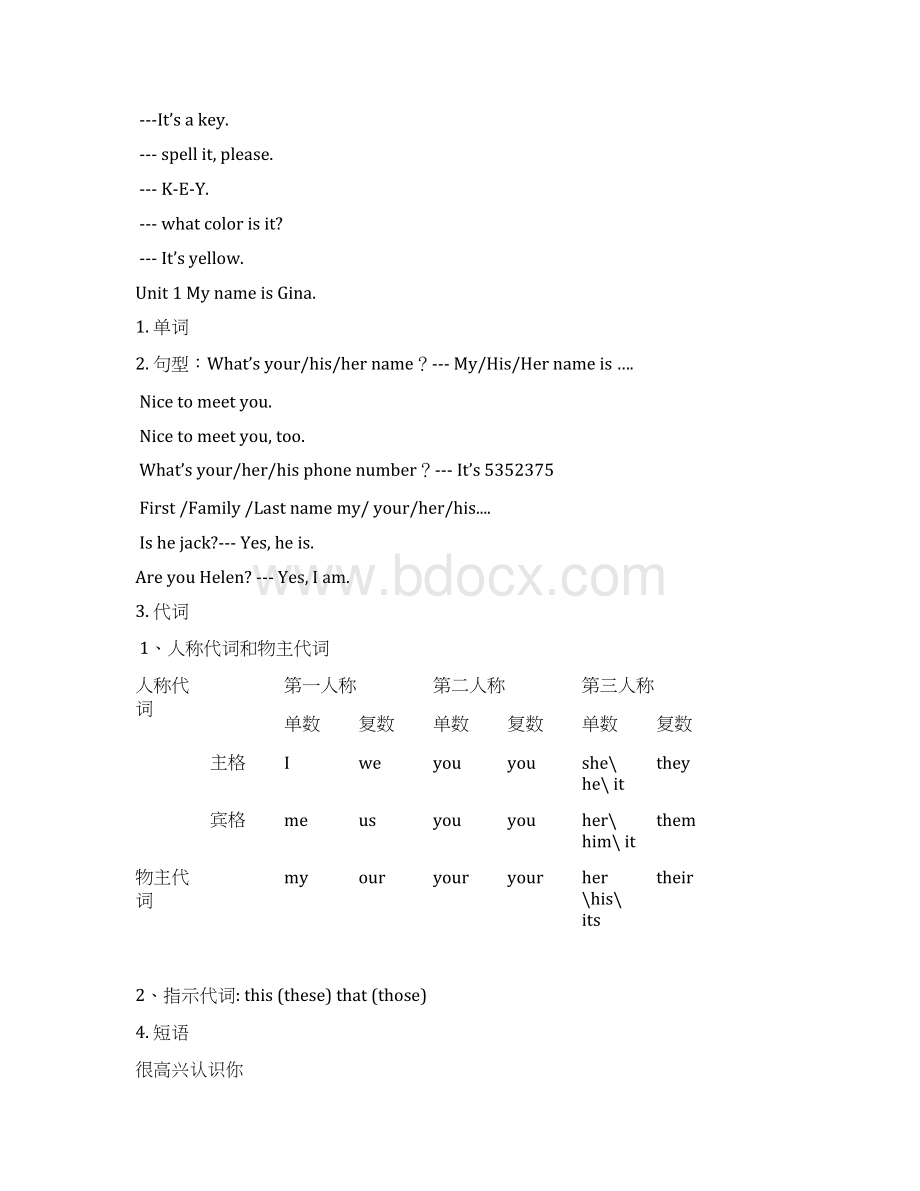 初一英语上册知识点归纳与总结1.docx_第2页