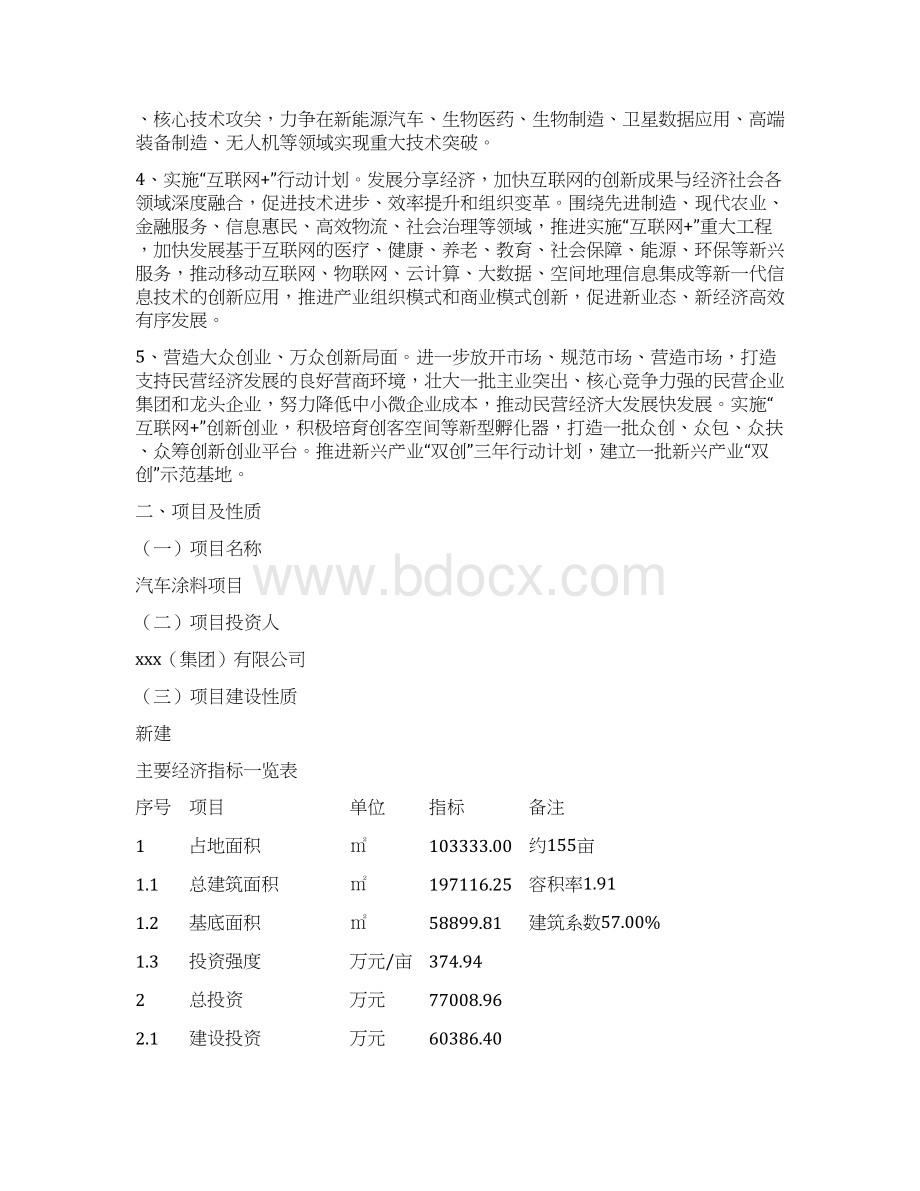 汽车涂料项目申请报告Word格式文档下载.docx_第3页