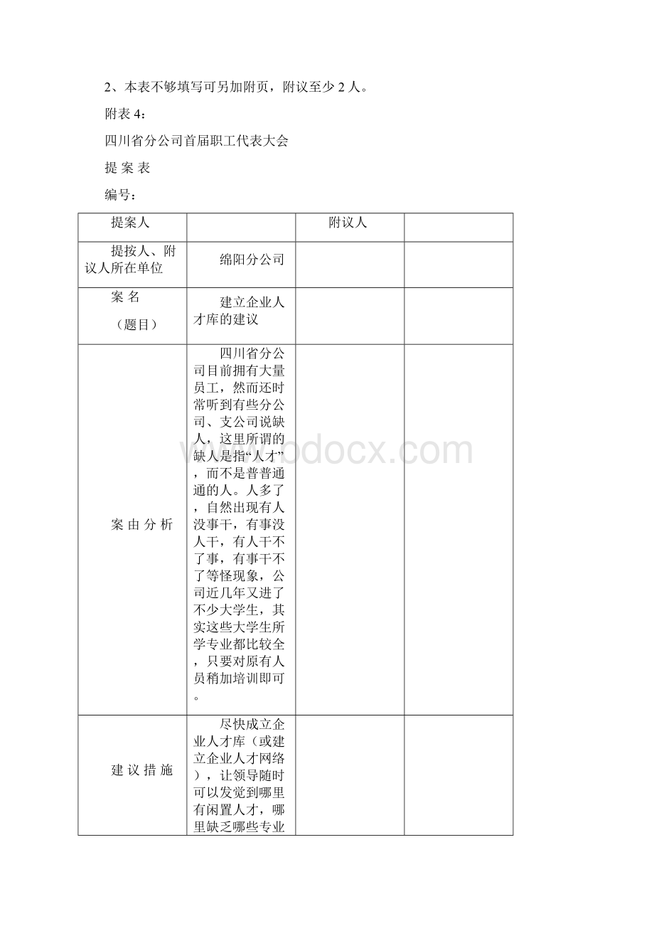 企业工会职代会提案汇总Word文档下载推荐.docx_第3页