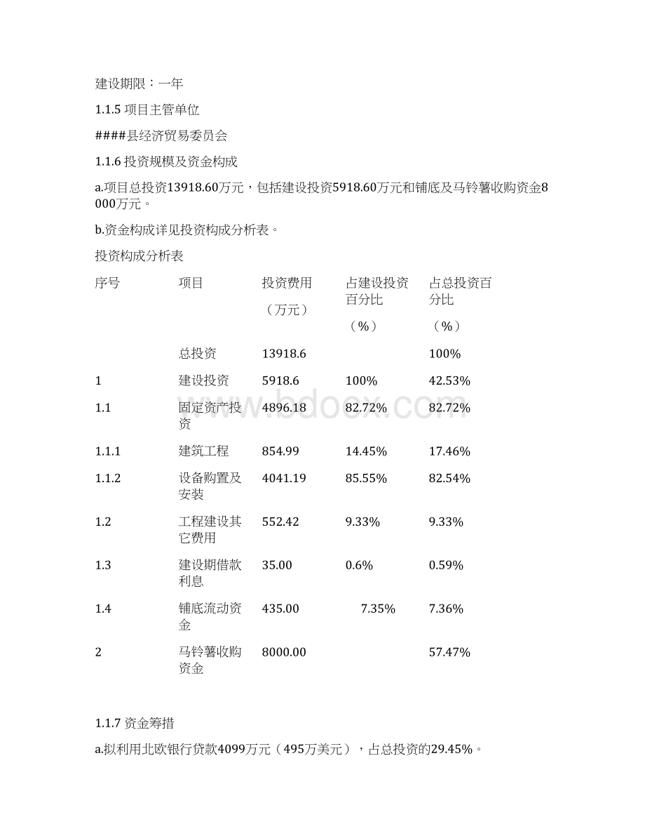 年产30000吨马铃薯精制淀粉建设项目可行性研究报告.docx_第2页